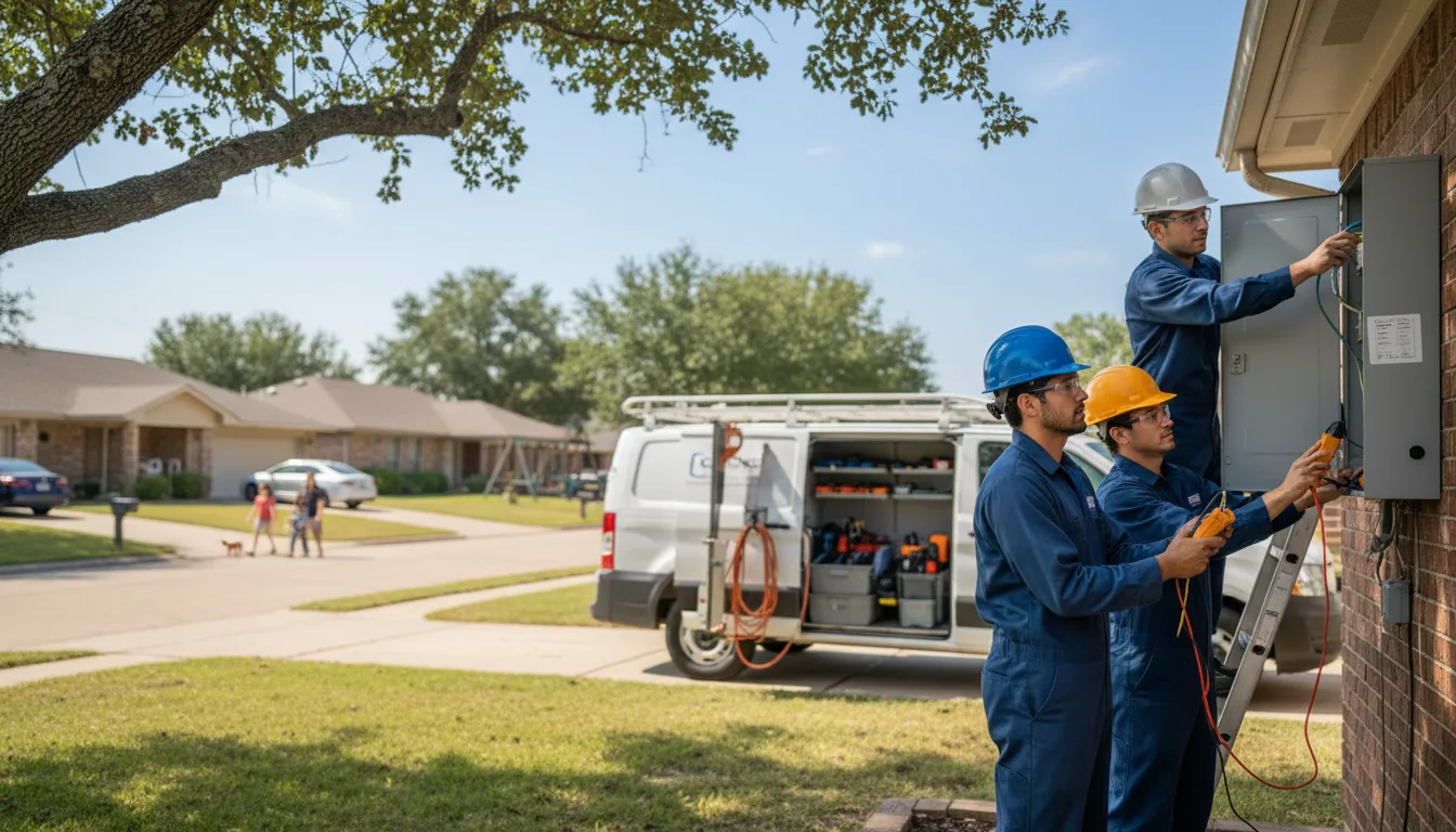 Certified electrician providing emergency electrical services in Pineview, GA